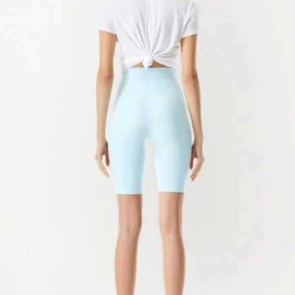 Alice+Olivia high-waisted Blue biker‎ shorts Size XS - Picture 4 of 6